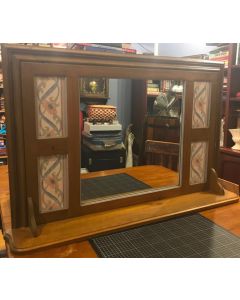 Antique Mirror with Shelf: A Stunning Statement Piece for Your Wall or Fireplace