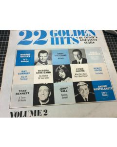 22 GOLDEN HITS VOLUME 2 BY TODAY'S GREATEST STARS VINYL RECORD BARBRA STREISAND