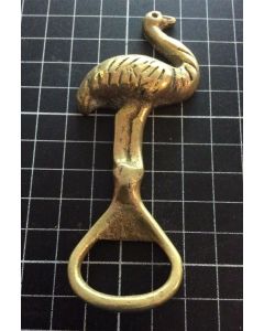 Vintage Brass Flamingo Bottle Opener