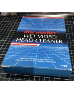 Discwasher Wet Video VHS Player Head Cleaner VGC