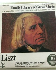 RARE Family Library Of Great Music Album 10 Liszt 1966 Vinyl Record LP