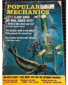 Vintage Popular Mechanics Magazine September 1966