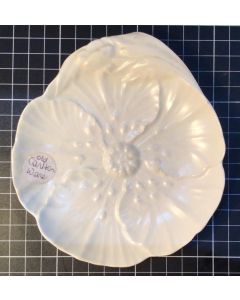 Vintage Collectable Old Carlton Ware White Molded Cake Plate Made in England