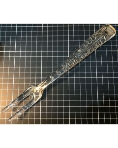 Vintage Collectable Bohemian Czech Crystal Glass Serving Salad Fork