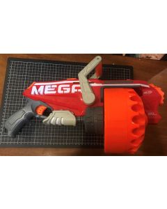 Vintage NERF Megalodon N-Strike Mega Toy Blaster with 20 Official Mega Whistler