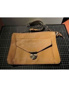 Vintage Leather Brown Hand Bag Shoulder Crossbody bag 