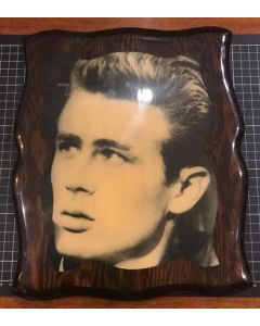 Captivating Vintage James Dean Print on Lacquered Timber Mount