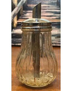 Vintage Glass Sugar Pourer Condiments Container