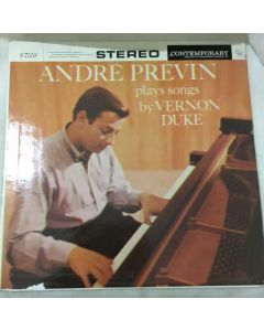 Andre Previn Plays Songs By Vernon Duke Long Play Vinyl LP