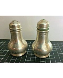 Vintage EPNS AI Paramount Plate SIlver Hard Soldered Salt And Pepper Shakers