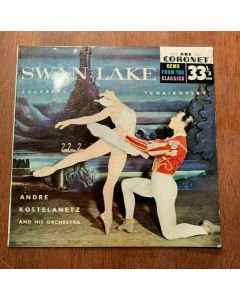 RARE ANDRE KOSTELANETZ , TCHAIKOVSKY - SWAN LAKE 7" 45 E.P RECORD 