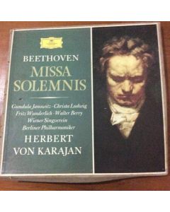 Herbert Von Karajan Beethoven - MISSA SOLEMNIS 2LP Libretto Stereo 