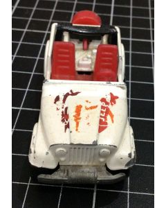 Vintage Hot Wheels 1981 Jeep CJ 7 White BW Mattel Made in Malaysia