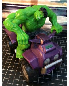 RARE Collectable 2007 Marvel Incredible Hulk ATV4-Wheeler Zoom N' Go Hulk Motor