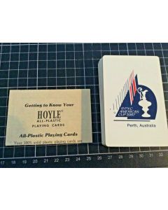 Vintage Hoyle All Plastic Deck Of Playing Cards America's Cup 1987