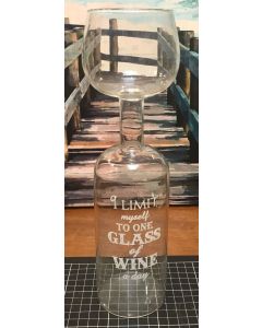 Vintage Big Mouth Inc. Novelty Wine Bottle Glass