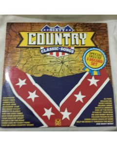 Sixty Country Classic Songs Special Deluxe 3 Record Set Vinyl LP