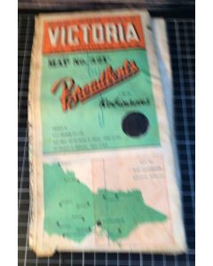 Vintage Broadbents Map No. 321D Eastern Victoria and Southern NSW 1950's