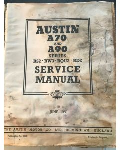 ?Vintage 1950 Austin A70 and A90 Series BS2 BW3 BQU2 BD2 Servicing Manual