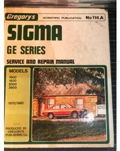 Sigma - Ge Series Galant Saturn Astron Gregory's Workshop Manual