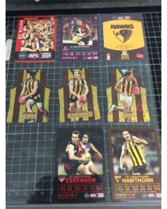 Lot of 8 AFL 2009 Select Champions GDC Trading Cards & Official AFL Team Cards