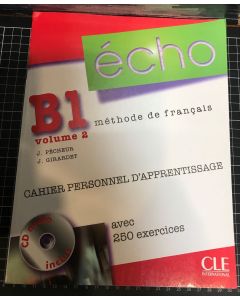 Echo B1 Methode de Francais Vol 2 by J. Pecheur & J. Girardet w/ CD Paperback