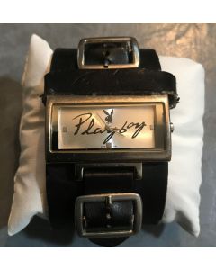 Vintage Playboy Rectangular Shaped Unisex Wristwatch