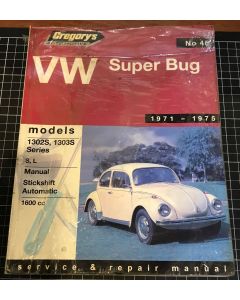 Gregory's Automotive #45 VW Super Bug 1971-1975 Service & Repair Manual