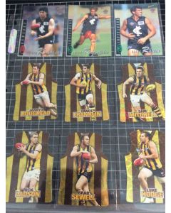 Lot of 9 AFL 1996/2009 Select Champions GDC Trading Cards