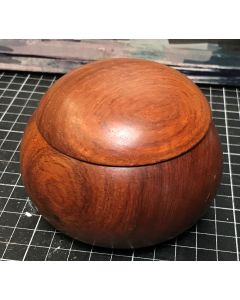 Vintage Wooden Rice Bowl Small Bowl with Lid