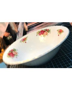 Vintage  Floral Elegant China Elegant Rose Soup Bowl