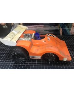 Vintage Collectable Orange Race Car Diecast Toy