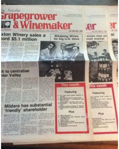 lot of 3 Australian Grapegrower and Winemaker Newspaper 1981 No.205, 207, 209