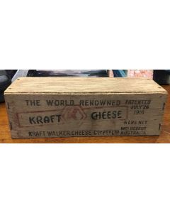 Vintage Kraft Cheese Wooden Crate Box Stamped 1916 Made in Australia