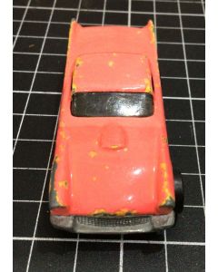 Vintage 1977 Hot Wheels Mattel Peach Red Sedan Made in Malaysia