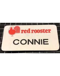 Vintage Red Rooster "Connie" Name Tag