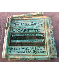 Vintage Cigarette Packet - "Three Castles" Tobacco by W.D. & H.O. Wills (Aust)
