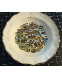 Vintage Liverpool Road Pottery Fine Bone China DURHAM Souvenir Plate 