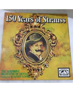 Vintage 150 YEARS OF STRAUSS The Symphony Orchestra of Vienna Long Play Vinyl Lp