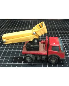 Vintage Collectable Hongkong Made Diecast Red Toy Truck