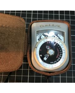 Vintage Deltz Manual Analogue Camera Light Meter with Case