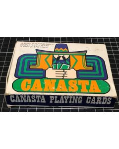 Vintage Canasta Plastic Coated Playing Cards