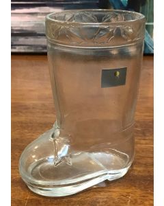 Vintage Studio Now Clear Glass Candy Boots Christmas Holiday Decor