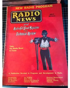 Vintage Radio News Magazine New Radio Program July 1933