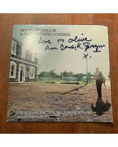 AUTOGRAPHED BRIAN SPRAGUE & WHISPERING GRASS 45 RPM 7"