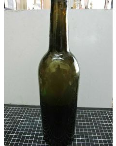 Vintage Wine Liqour Black Glass Bottle