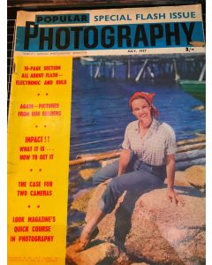 Vintage Popular Photography Magazines July 1957  Special Flash Issue