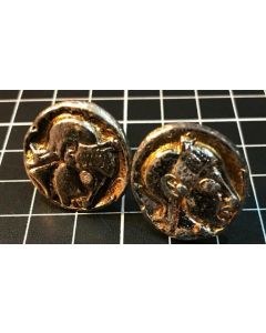 Vintage Pair of Armored Knight Men's Jewelry Cufflinks