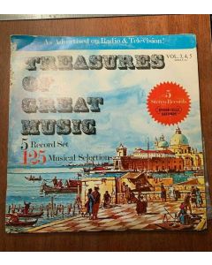 Treasures Of Great Music Records 5 Set 125 Musical Selections LP Vinyl Vol 3,4,5