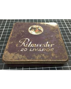 Vintage Ritmeester 20 Livarde Cigarette Empty Tin Can